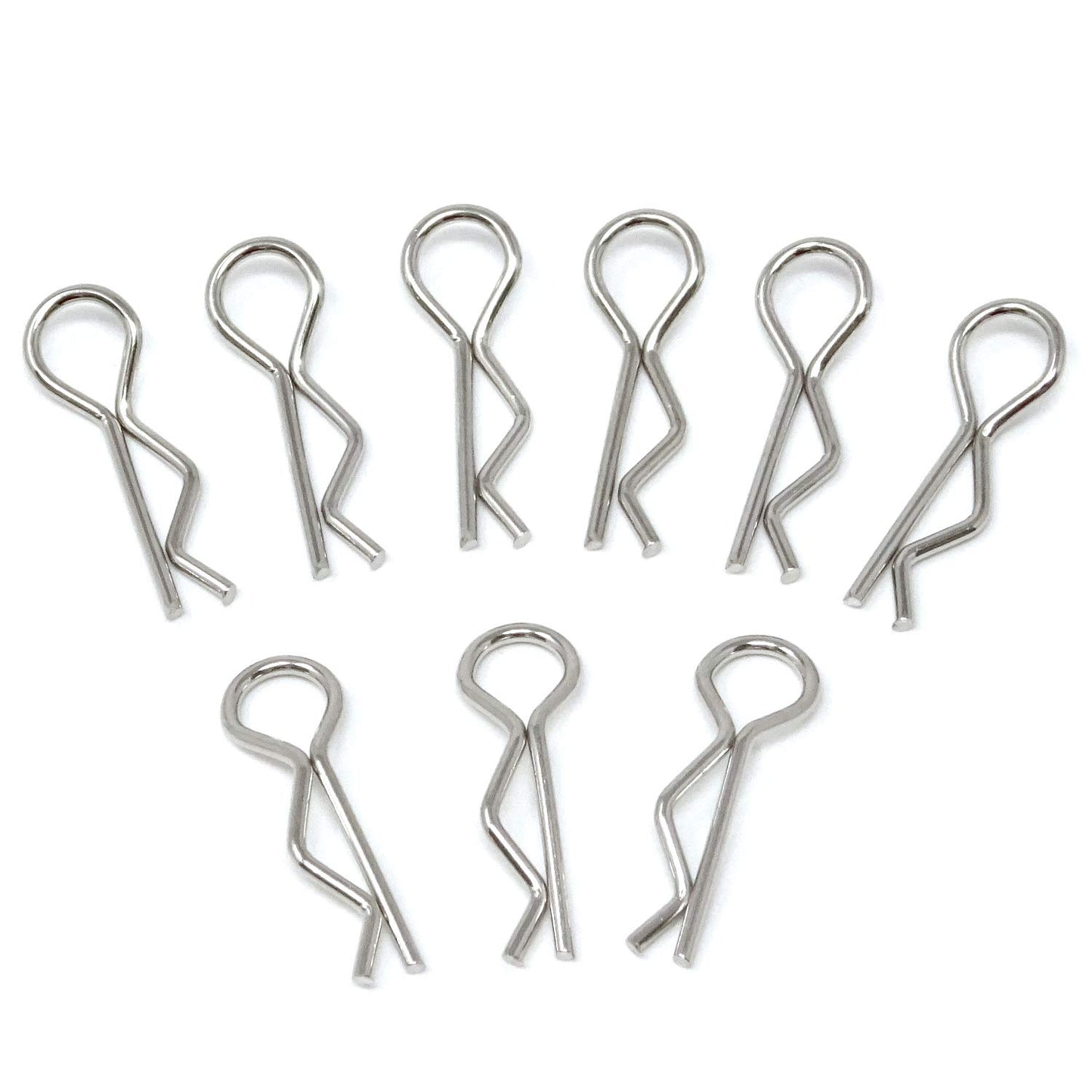 Honbay 100PCS 1/16 Metal Car Truck Buggy Shell Body Clips Pins for for RC Vehicles (1/16)