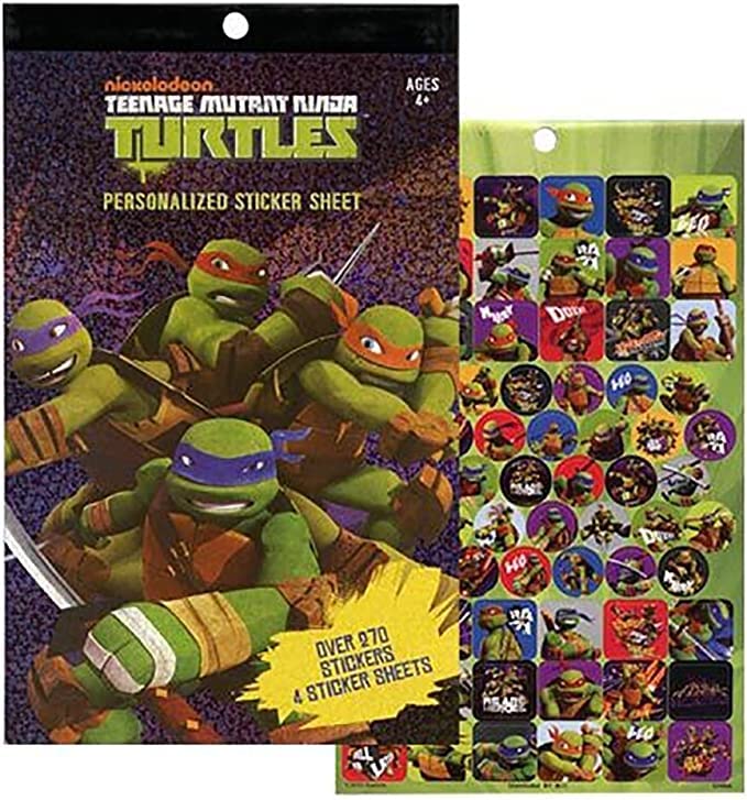 Nickelodeon Teenage Mutant Ninja Turtles Sticker Pad - 270+ Paper Stickers & Door Hanger