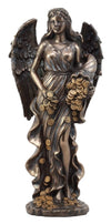 Ebros Gift Roman Greek Goddess Fortuna With Bountiful Gold Coins Statue 11.5' H Tyche Lady Of Fate Fortune Prosperity Providence Figurine