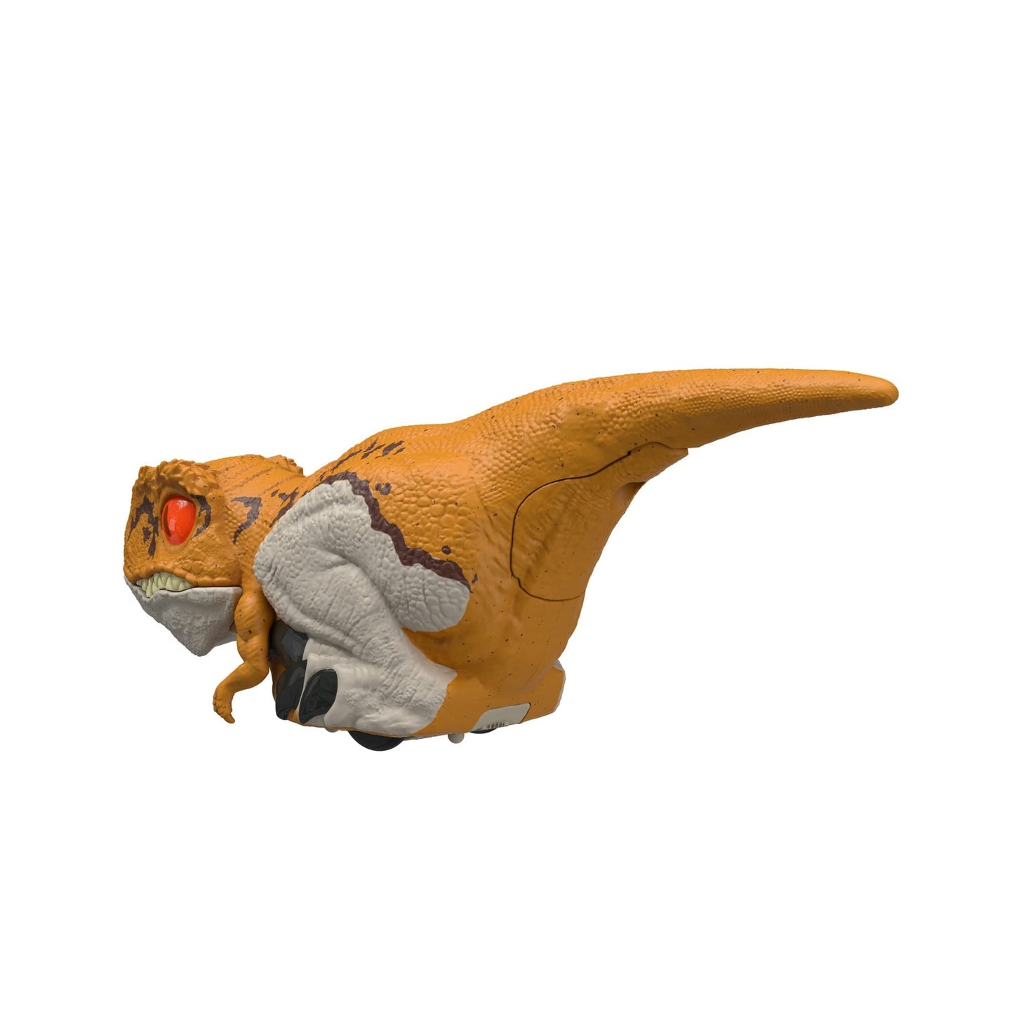 Mattel Jurassic World Dominion Uncaged Dinosaur Toy With Clicker-Controlled Motion & Sound, Click Tracker Atrociraptor Tiger Dino Action Figure