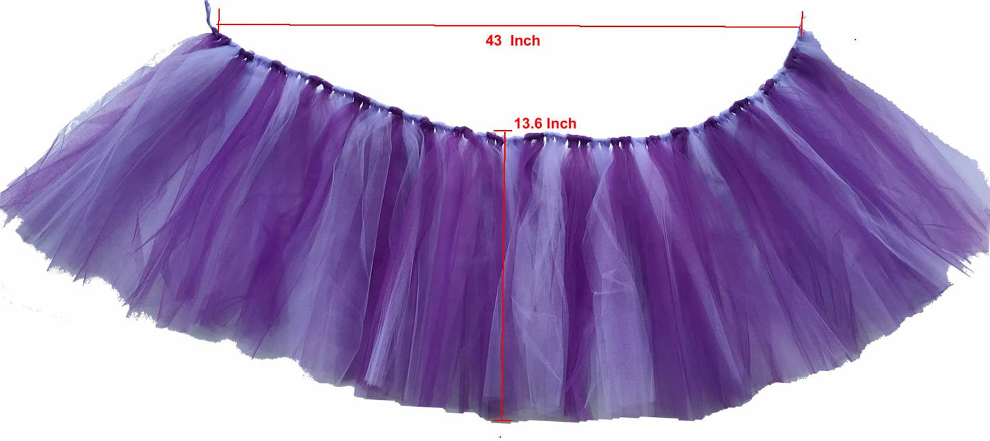 Purple 1st Birthday Baby Tutu for High Chair Decoration and ONE Pennant Mermaid Happy Birthday for Highchair