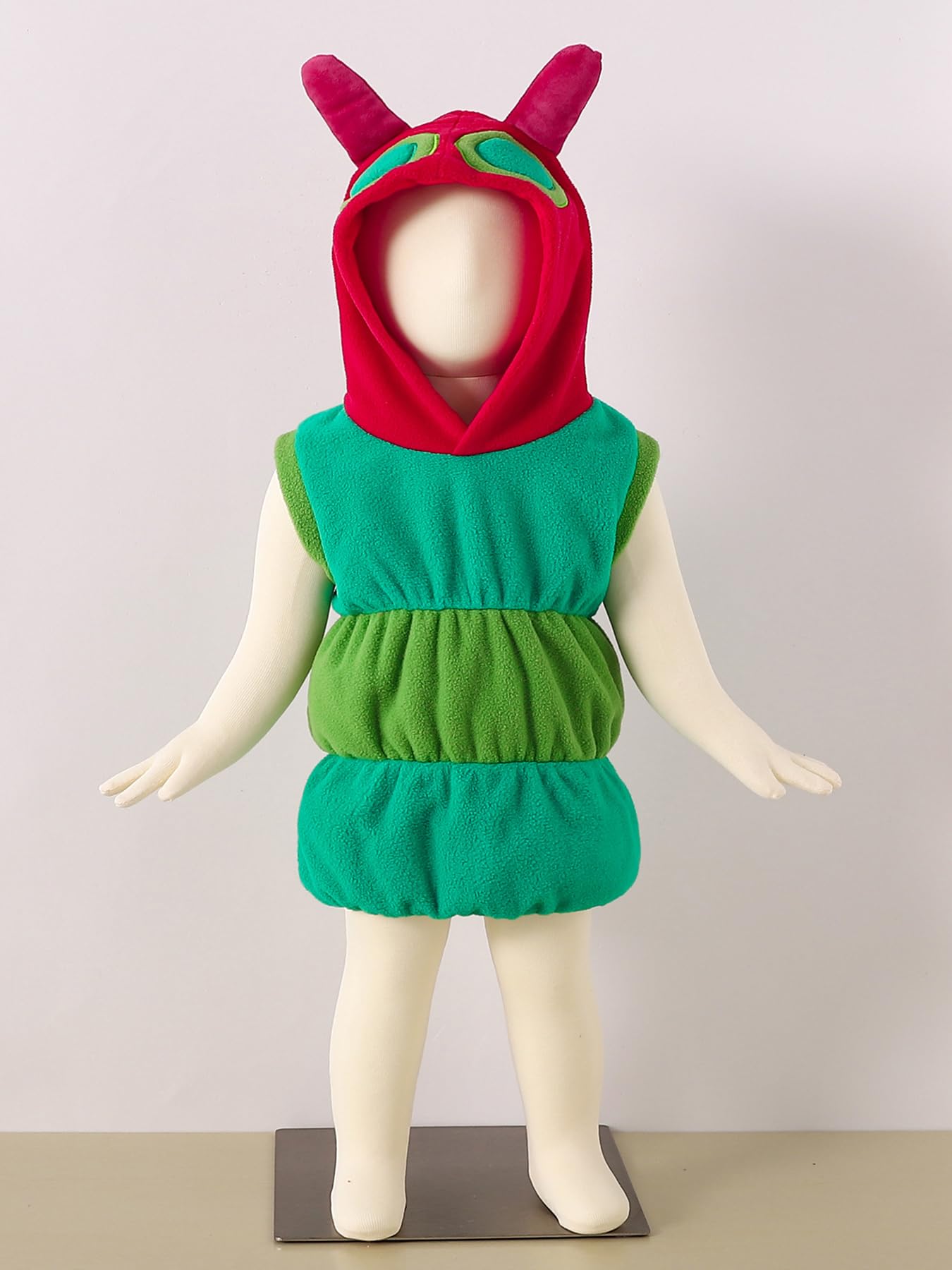 Dcohmch Baby Boy Girl Holloween Costume Cute Hungry Caterpillar Costume Infant Toddler Kids Cosplay Outfit (Green, 18-24 Months)