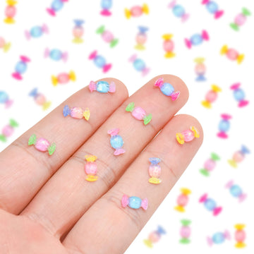 100 Pieces Mini Candy For Dollhouse Miniatures Mini Food For Crafts Tiny Resin Things For Dollhouse Mini Kitchen Micro Landscapi