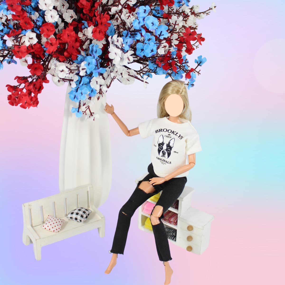 Doll Clothes And Accessories, Fashionista Doll Top & Pants, Doll Shoes For 11.5 Inch Dolls, Doll Dress Up Toys For Girls Age 5-7, 6-8, 6-12, Toy Gift
