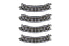 Kato USA Model Train Products UNITRACK Compact Tracks (4-Piece), 150mm/(6'') Radius/45-Degree