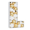 MEYSIMOON 3FT Large Marquee Letter L - White Mosaic Balloon Frame, Pre-cut Foam Board for Birthday, Wedding, Baby Shower DIY Party Supplies