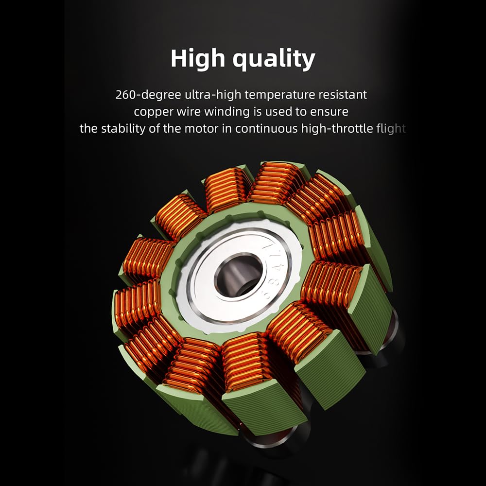 HGLRC Specter 2306.5 1900KV 6S 1PCS Brushless Motor for DIY FPV RC Racing Drone Quadcopter (Specter 2306.5 1900KV 6S 1PCS)