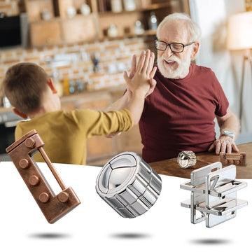 Mhy 3Pcs Brain Teasers Puzzles