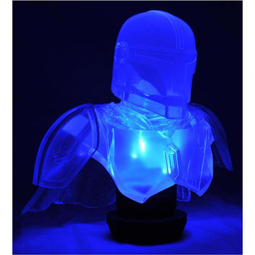 Diamond Select Toys San Diego Comic-Con 2021 Exclusive Star Wars: The Mandalorian (Light Up Feature Version) Legends In 3-Dimens