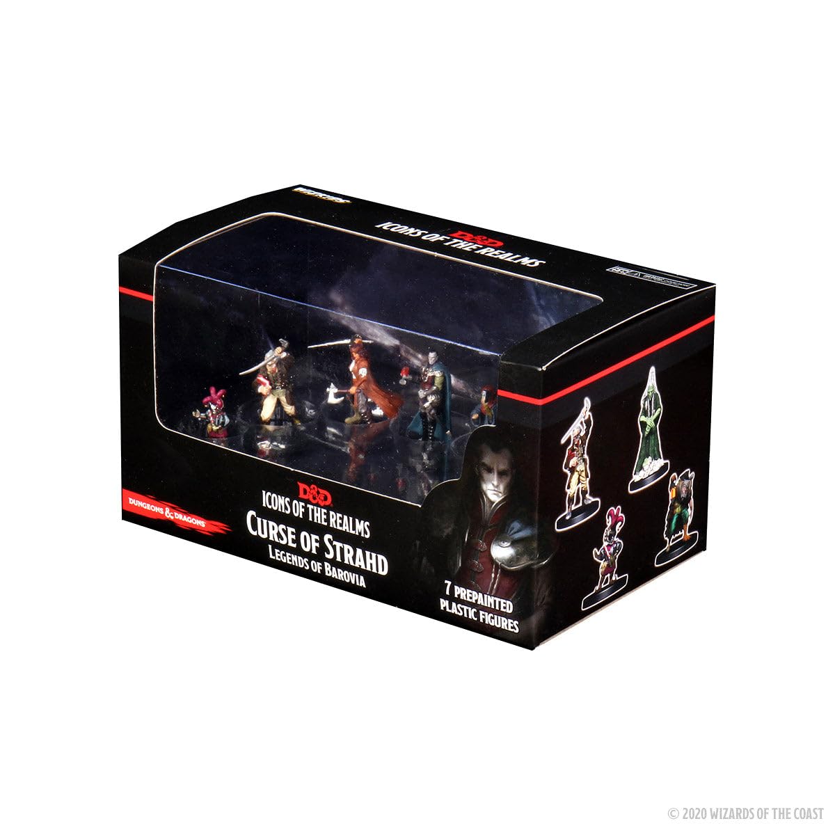 D&D Icons of the Realms: Curse of Strahd Legends of Barovia Miniatures - Small Black Figures by WizKids