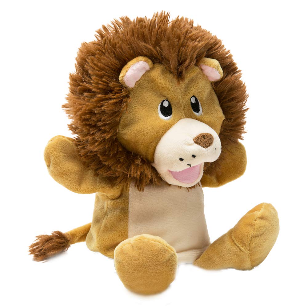 Hollyhome Hand Puppets Lion Plush Animal Zoo Animal Puppets 14 Inches Yellow