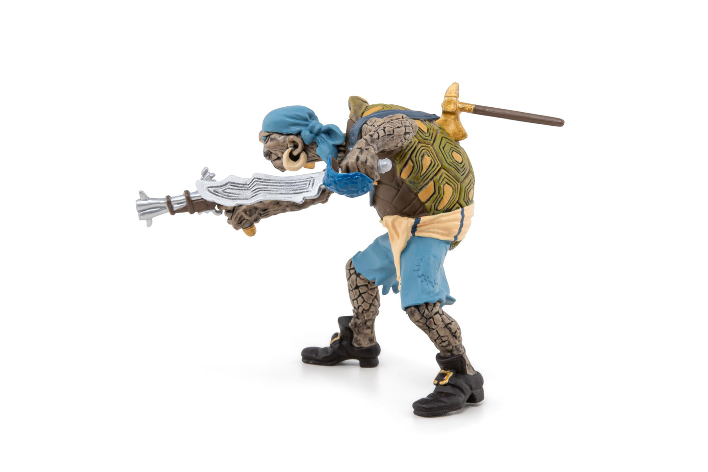 Papo - Hand-Painted - Fantasy - Turtle Mutant Pirate - 39481 - Collectible - For Children - Suitable For Boys And Girls - From 3 Years Old