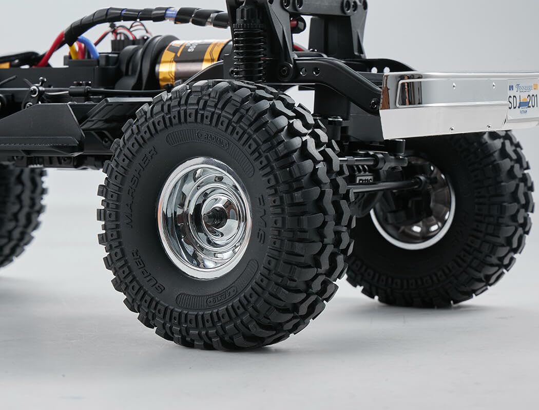 Fms Rc Crawler Fcx10 Chevy K5 Blazer Rs Officially Licensed Pickup Truck Rock Truck 11Ch 2.4Ghz Rc Car For Adults (Orange)