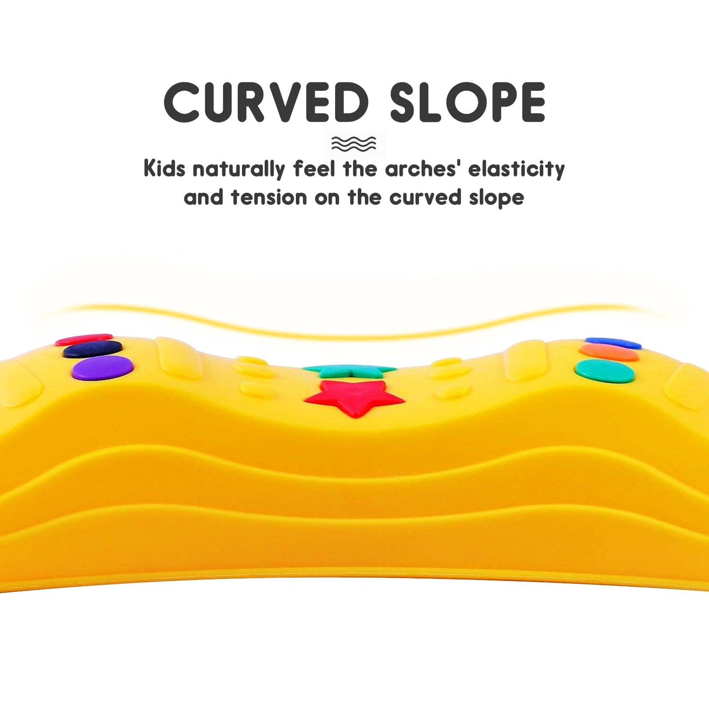 Toddler Balance Beam Kids Stepping Stones Max Load 220Lbs 4 Pcs Non-Slip Textured Surface & Rubber Pads Bottom Promote Agility C