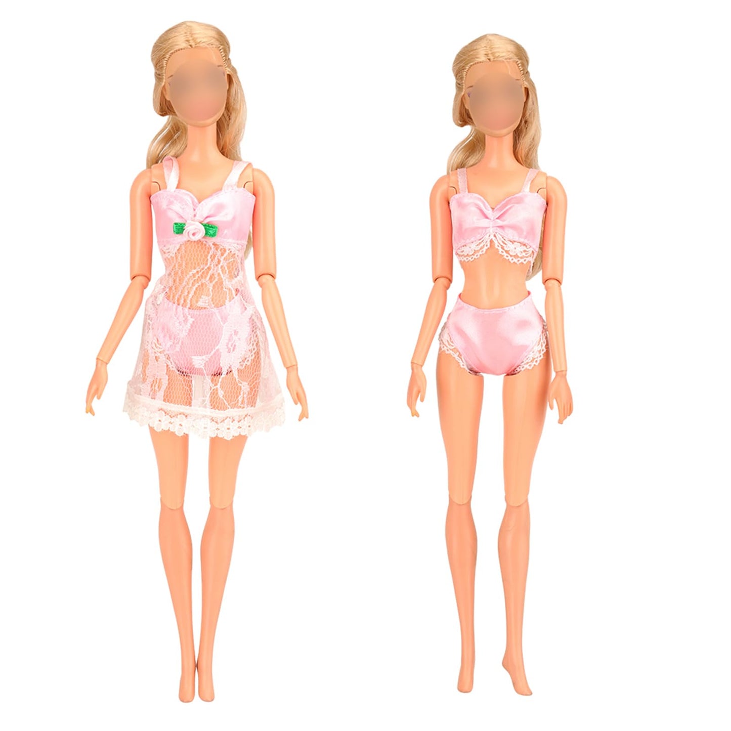 Barwa Doll Pajamas Sleep Suit Sleepwear Clothes Compatible For 11.5 Inch Girl Doll (4 Sets)