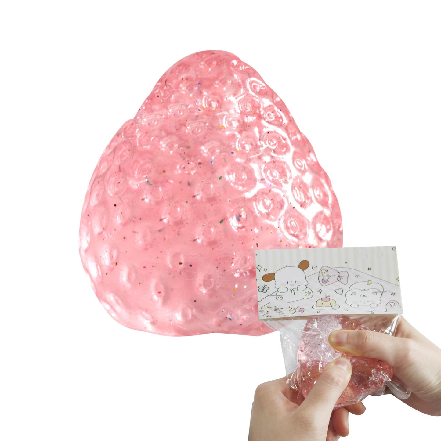 Strawberry Pinch Fun, Decompression Venting Toys, Vivid Strawberry Design, To Help Reduce Anxiety, Relieve Stress, Stress Reliev