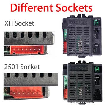 JRRXM 12V Bluetooth Receiver Control Box Kit for Power Wheels, Compatible with RX18/RX43, Black Replacement Parts for Kids Ride On Cars