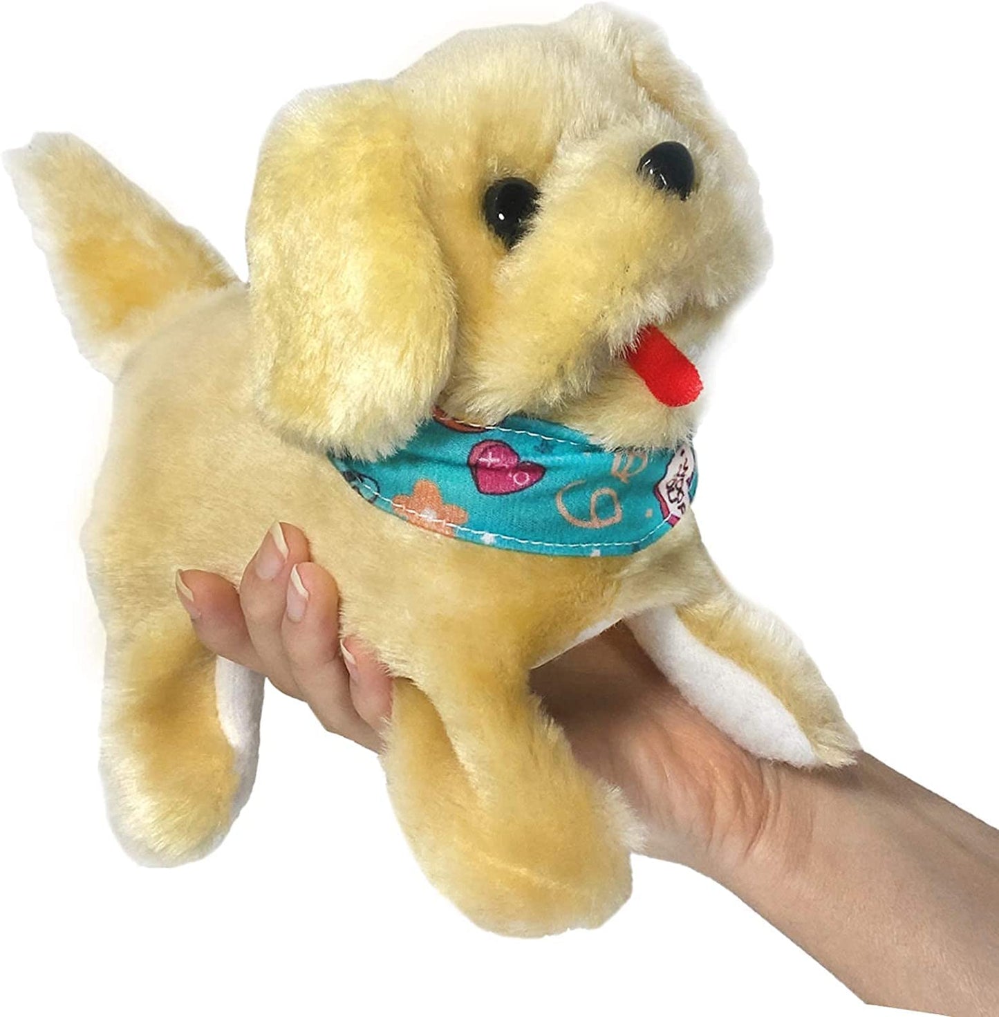 Flip Over Puppy Toy – Interactive Battery Powered Flipping Dog That Somersaults, Walks, Sits & Barks | Realistic Moving Plush Toy Puppy For Toddlers & Kids | Premium Quality - Soft Dark Brown Fur