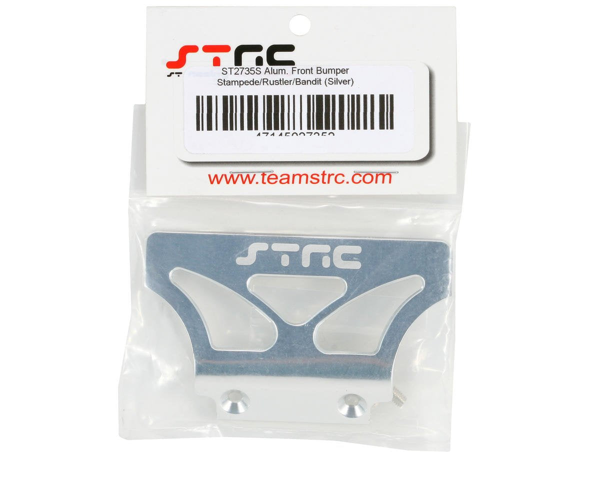 ST Racing Concepts ST2735S Oversized Front Bumper for Slash, Rustler, Stampede and Bandit (Silver)