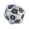 Dndwow Big Metal Skull D20 Dice Silver Black Skull Dice Bksh
