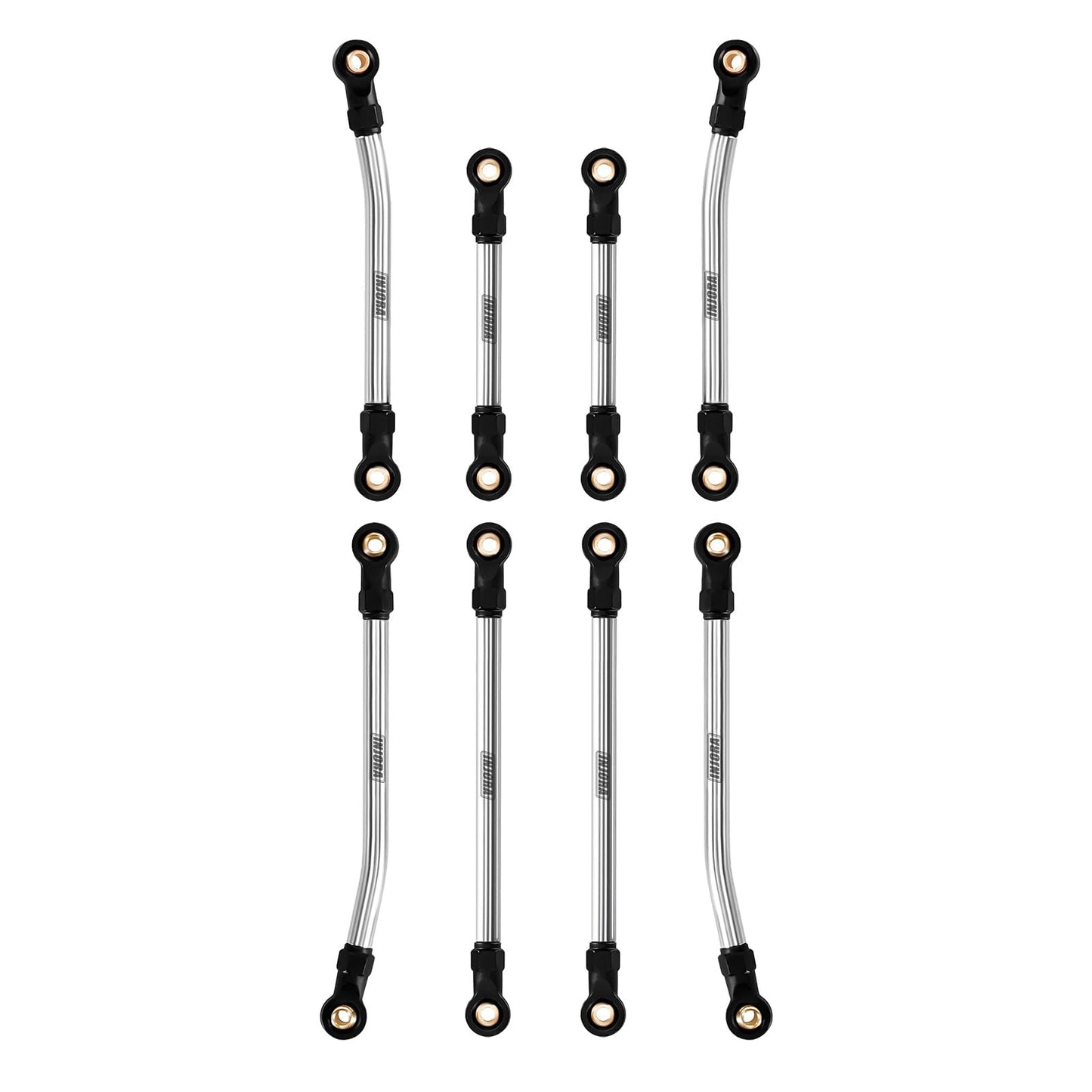 INJORA High Clearance Links - Stainless Steel Chassis Links Set for 1/18 RC Crawler Redcat Ascent-18 Upgrade