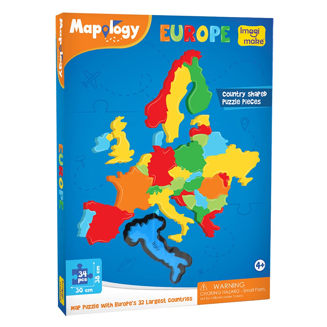 Imagimake Mapology: Europe Map Puzzle For Baby