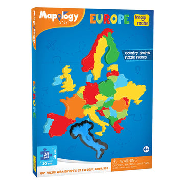 Imagimake Mapology Europe Map Puzzle for Babies - Multicolor EVA Foam - Model MP11