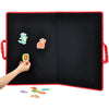CHEFAN Large Felt Flannel Board 31.5 * 23 in, Foldable Freestanding Felt Story Learning Board for Toddlers, Double-Sided Use for