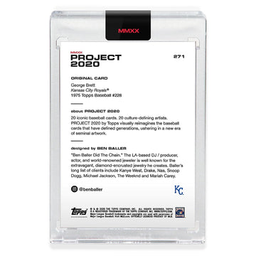 Topps Project 2020 Card 271-1975 George Brett by Ben Baller