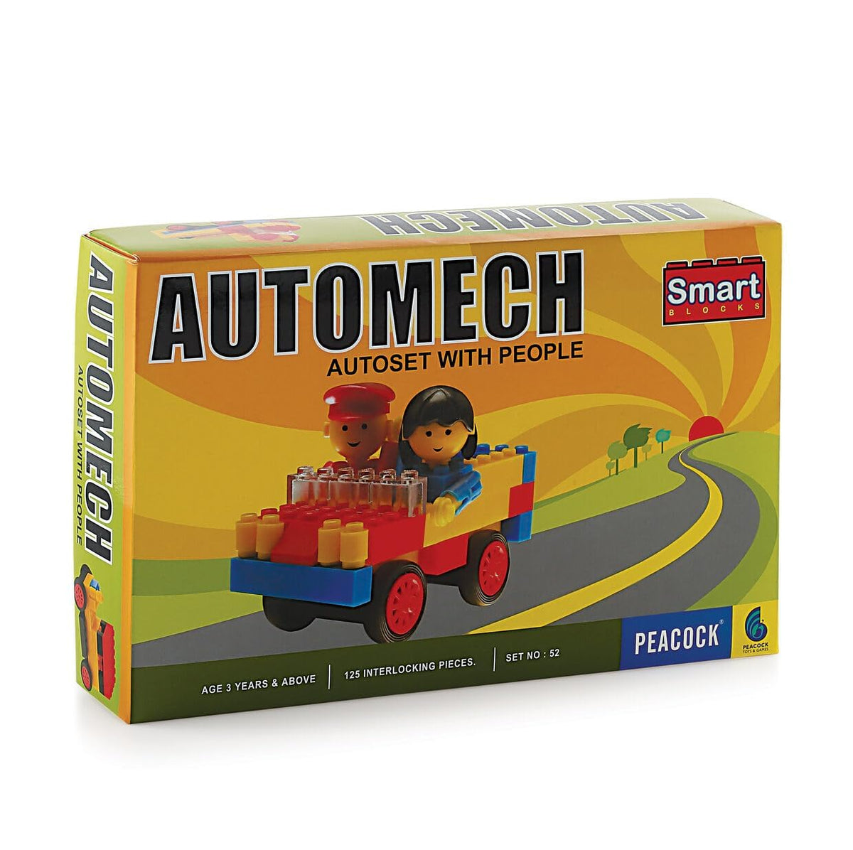 Olympia Games And Toys Automech Creative Imaginative Interlocking Constructive Building Auto Set With People Game & Toy For Kids
