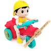 Tipmant Baby Toddler Electric Tricycle Toy Motorcycle Vehicle Stunt Performance, Music, Luminous Lights, Kids Birthday Gifts (Ye