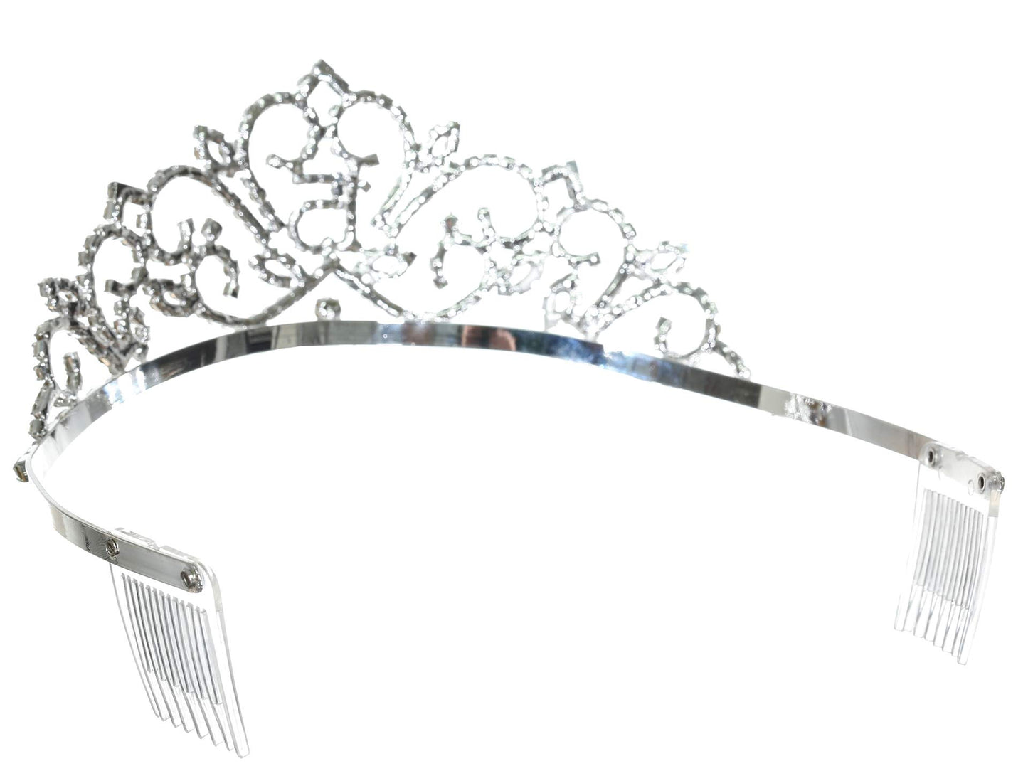 SAMKY Birthday Party Crystal Tiara Crown - 15th Fifteenth Fifteen Quinceanera T1275