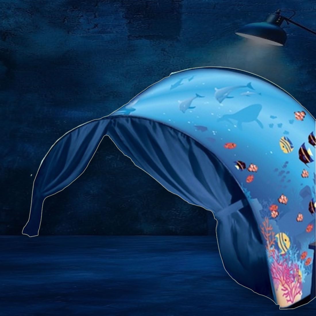 DreamTents Fun Pop Up Tent- Undersea World- Twin (w/Light)