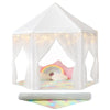 Senodeer Princess Tent For Girls Indoor: With Rainbow Rug, Star Lights - White Play Tent For Kids, Girls Toys For Indoor Princess Games