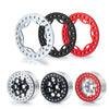 RCLIONS 4pcs 2.2inch RC Beadlock Wheel Rim Replacement Ring Aluminum Metal for 1/10 RC Crawler Car 2.2'' Wheels (Black)