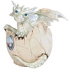George S. Chen Imports Ss-G-71472 White Baby Dragon In Eggshell With Gem Figurine, 4.25'