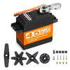 45Kg Rc Servo High Torque Servo Motors, Waterproof Full Metal Gear Steering Servo For 1/6 1/8 1/10 1/12 Rc Car Robot Diy, Corele