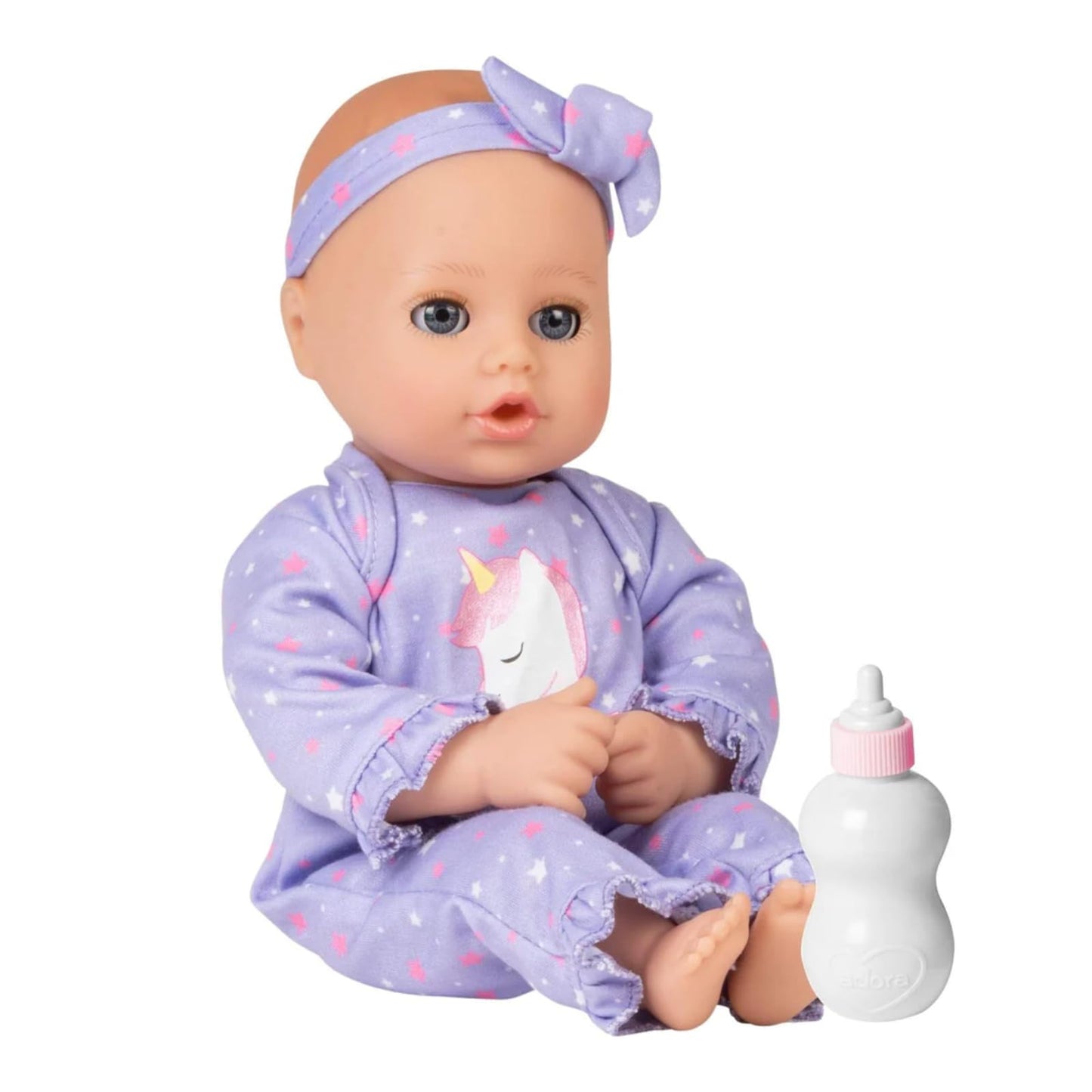 Adora Play Time Babies Collection, 13' Baby Doll With Doll Clothes And Accesories, Made With Sweet Baby Powder Scent, And Gentletouch Vinyl Body, Birthday Gift For Ages 1+ - Unicorn Glitter