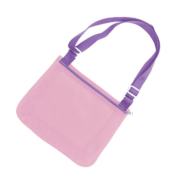 UTTPLL Mesh Beach Bag for Kids Quick Dry Beach Accessories Vacation Trip Toddler Seashell Collecting Colorful Net Tote Boy Girl