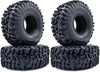 4PCS 120MM 1.9'' Rubber Rocks Tyres/Wheel Tires for 1/10 RC Rock Crawler Axial SCX10 TF2 TRX TRX-4 90047 D90 D110