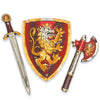 Liontouch - Noble Knight Foam decorative replica blade Shield & Axe Red | Playfighting Set for Boys Aged 3-8 Years | Safe Medieval Toy & Battle Accessories | Pretend Play Dress Up & Costumes for Kids