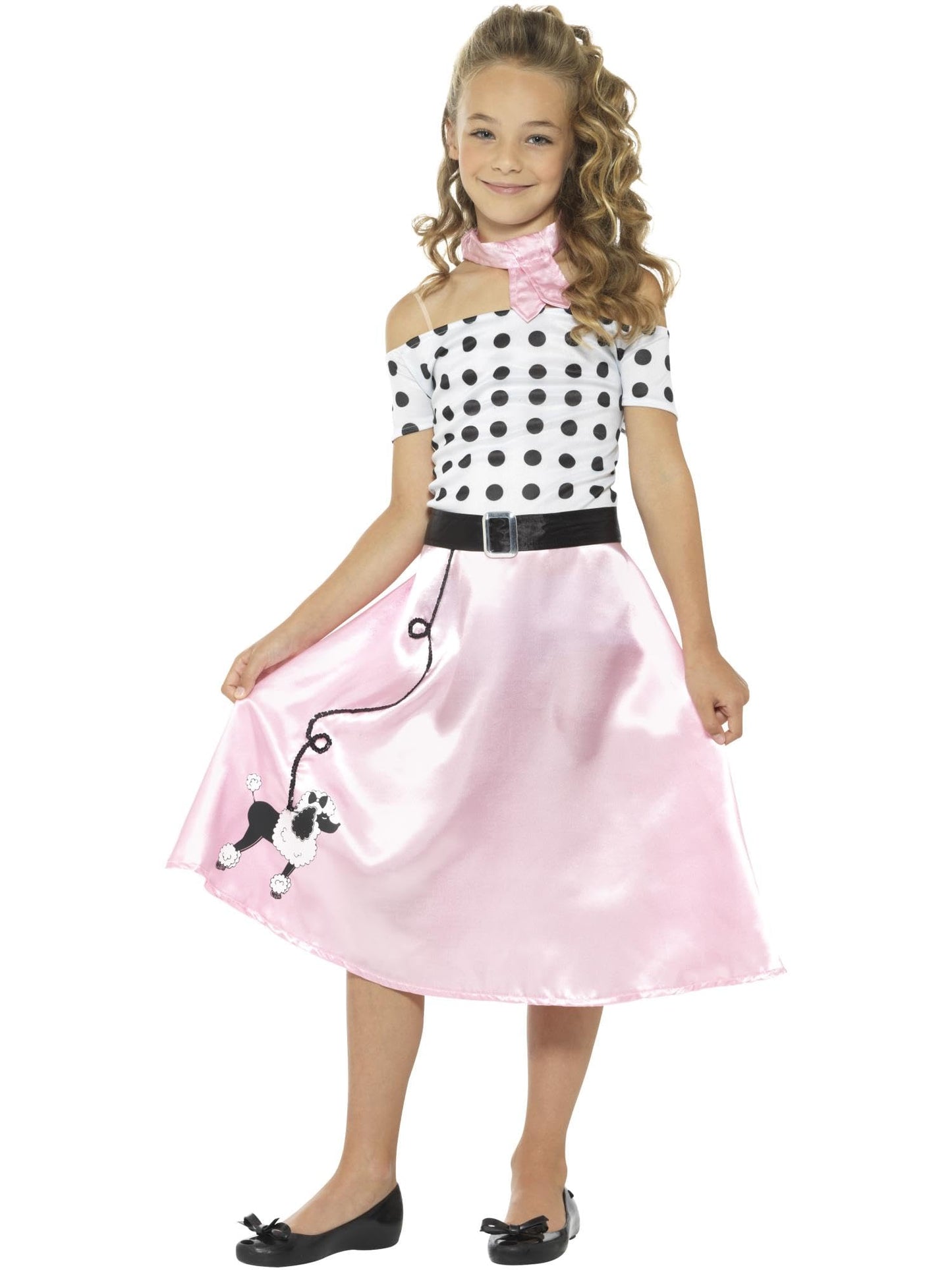 Smiffys 50S Poodle Girl Costume Pink