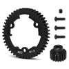 Ogrc 46T 1 Mod Hardened Steel Spur Gear With 18T Motor Pinion Gear For Traxxas 1/5 X-Maxx 1/7 Xo-1 1/10 Maxx/E-Revo 2.0 Vxl Repl