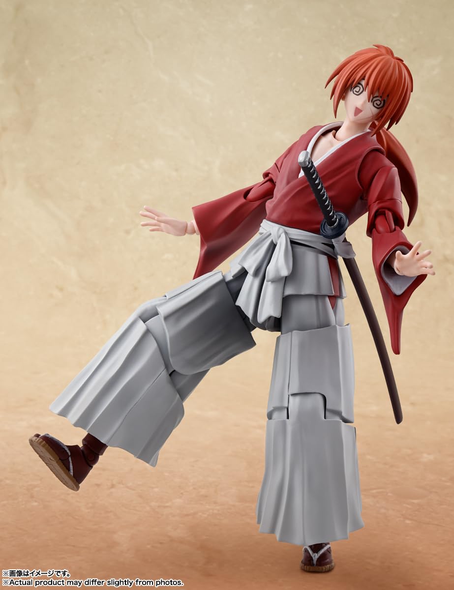 TAMASHII NATIONS - Rurouni Kenshin: Meiji decorative replica bladesman Romantic Story - Kenshin Himura Bandai Spirits S.H.Figuarts Action Figure