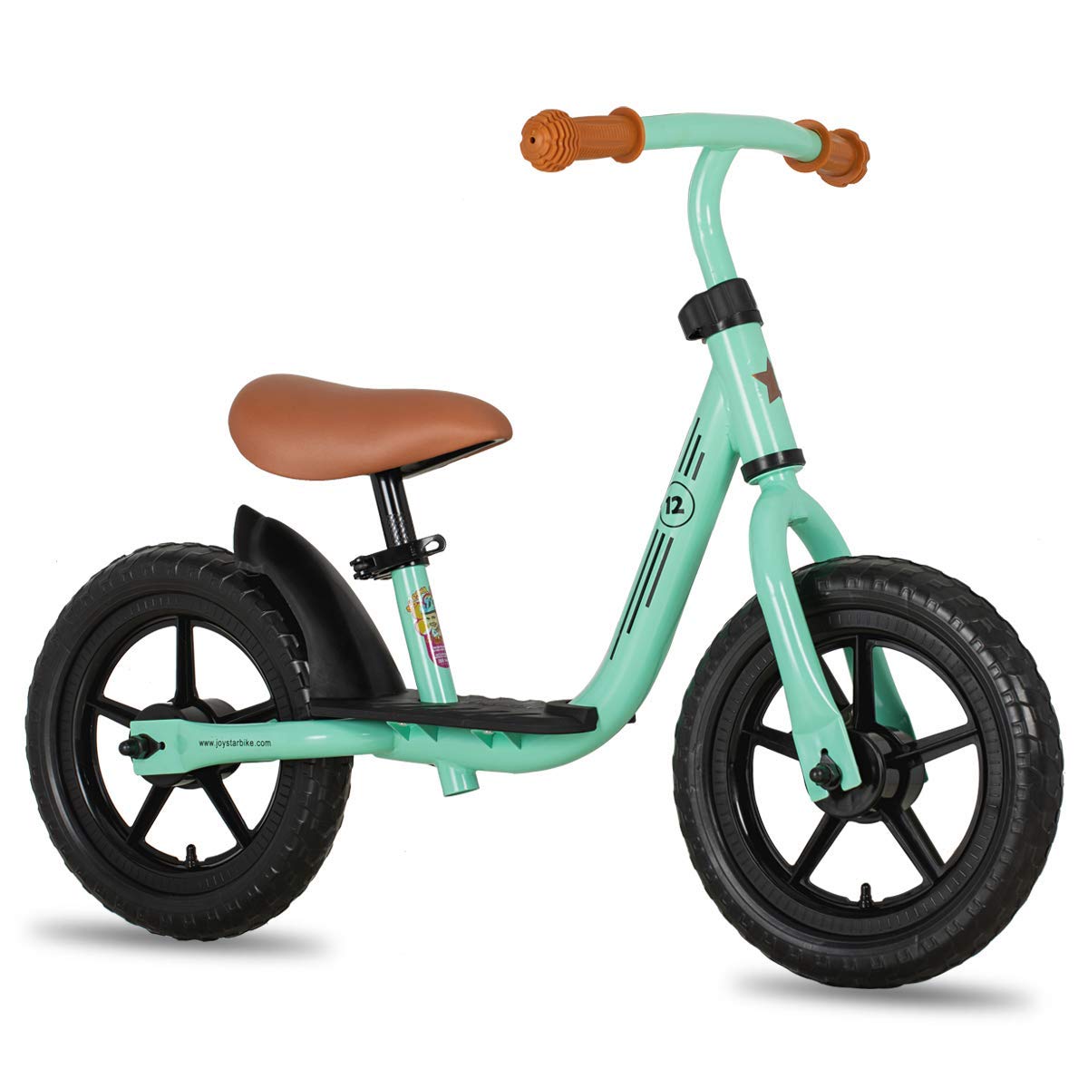 Joystar 10 Inch Toddler Balance Bike 2 Year Old Push Bicycle With Footrest 10' Glider Bikes No Pedal Bicycle Training Bikes Baby Birthday Gifts For 2-4 Girls Green