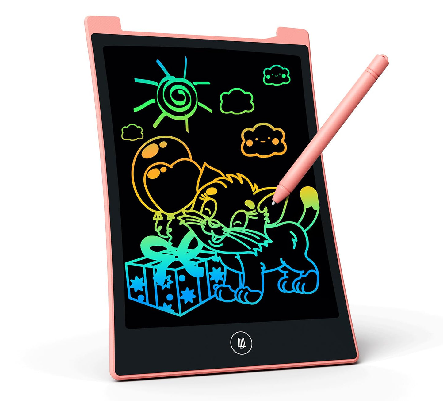 Kokodi Kids Toys Lcd Writing Tablet, Colorful Toddler Drawing Pad Doodle Board Erasable, Educational Learning Toys Birthday Gifts For Girls Boys Age 3 4 5 6 7 8(Pink)
