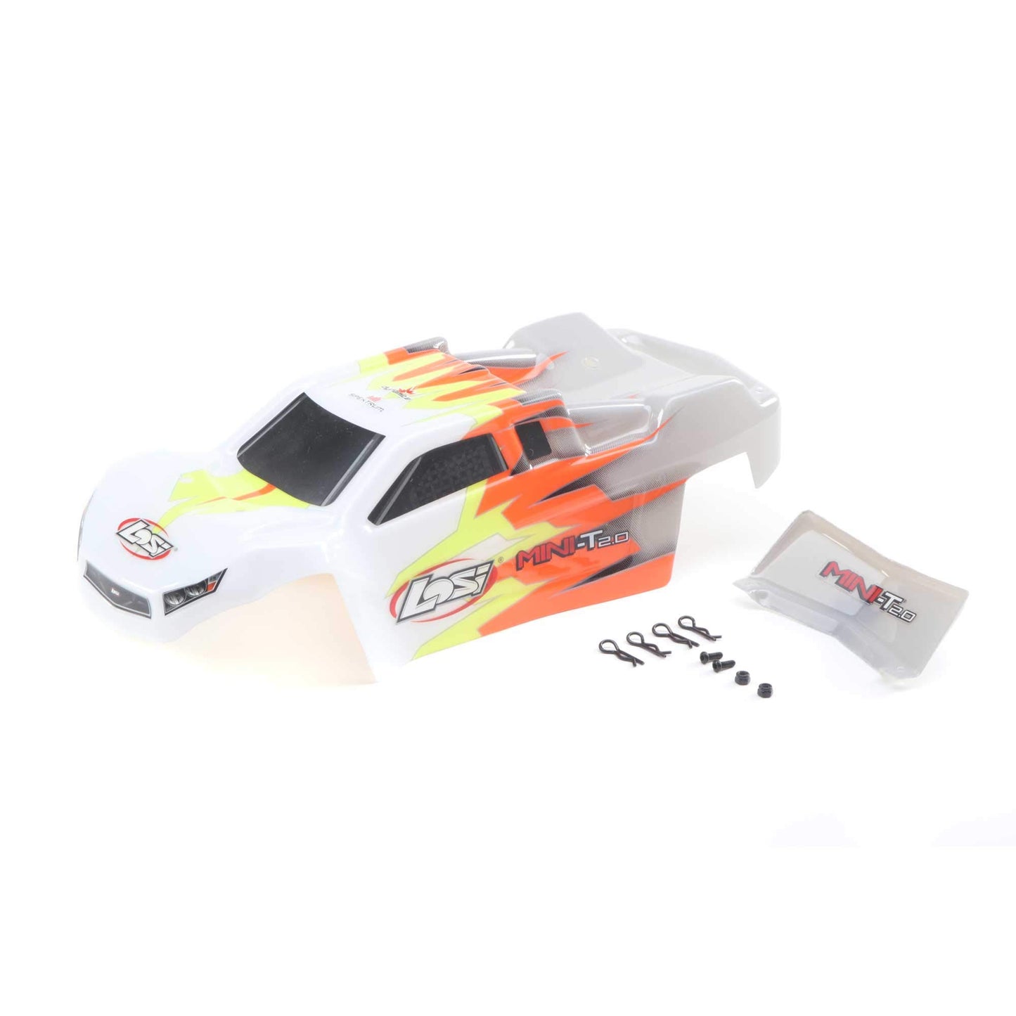 Losi Body Gray/White Mini-T 2.0 LOS210015 Car/Truck Bodies Wings & Decals