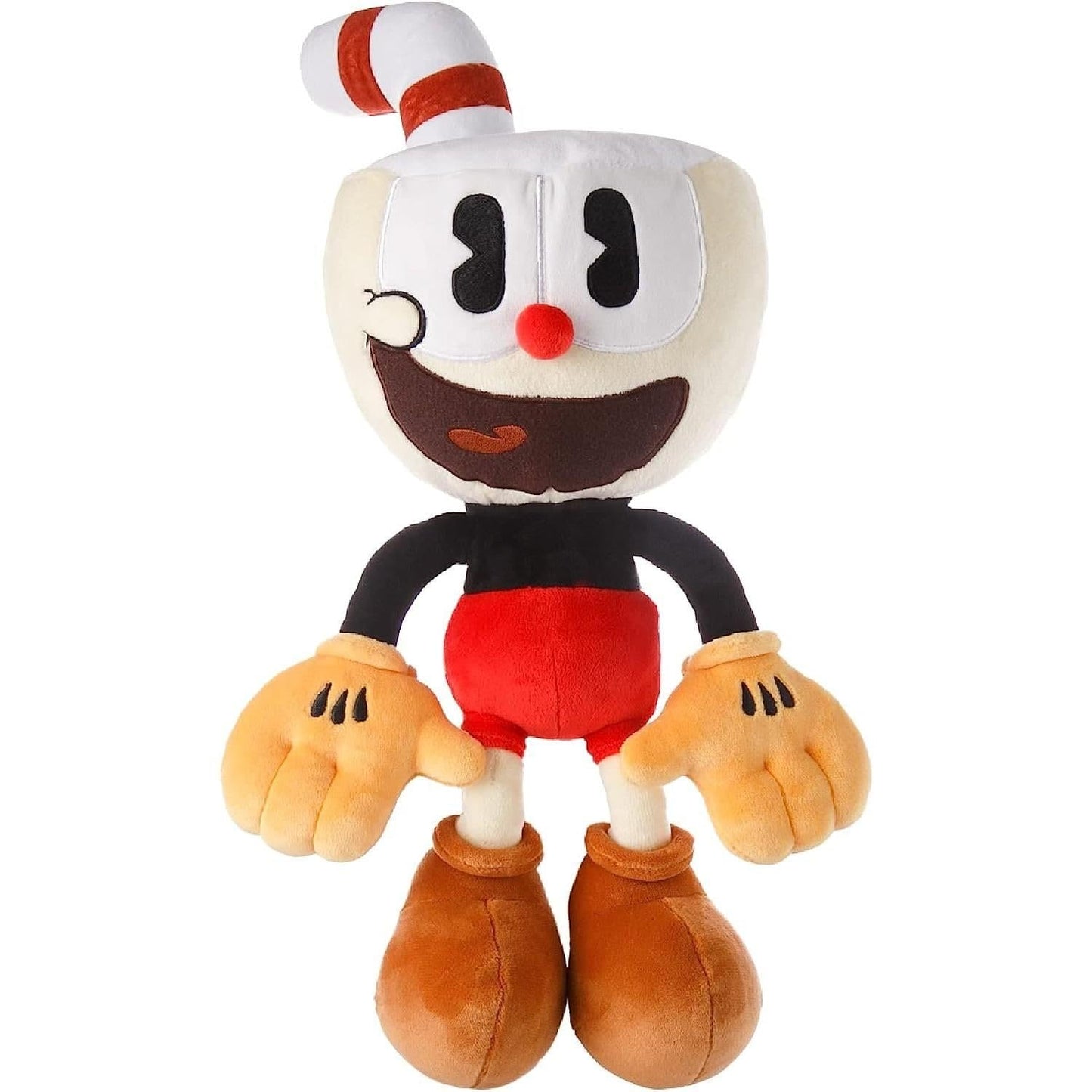 Mighty Mojo Cuphead & Mugman Plush Toy Bundle - 15-Inch Super Soft Stuffed Doll for Kids & Collectors - Officially Licensed, Multicolor