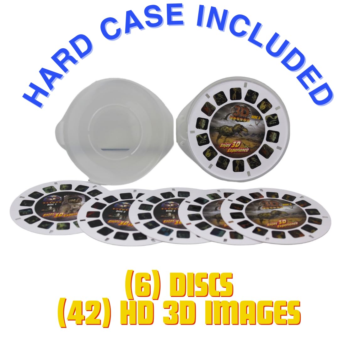 Warm Fuzzy Toys Space And Dinosaur Reels For Viewfinder - Viewfinder Reels For Kids & Adults, Classic Toys, 3D Reel, Retro Toys,