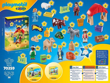 Playmobil 1.2.3 Advent Calendar - Christmas Manger